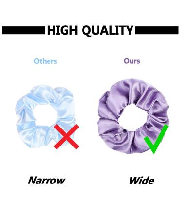 Buygoo 36 Color Silk Satin Hair Ties for Women | Strong Elastic Ponytail Holders & Colorful Hair Accessories - Buy Online on GoSupps.com
