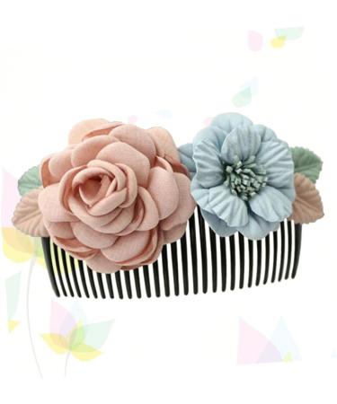 Housoutil Floral Hair Comb Flower Hairpin Jewelry Boxes Wooden Crafts Bridal Hair Jewels for Women Combs for Women Hair Accessories Tiara Women Hair Comb Headgear Korean Version Miss - Buy Online on GoSupps.com