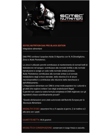 Buy Scitec Nutrition DAA Pro 100 Capsules | Premium Muscle Support Supplement Worldwide Shipping - Buy Online on GoSupps.com