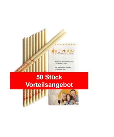 Nature & Health HOPISUN Ear Candles 50 pcs. - with safety filter