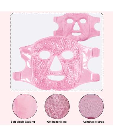 Cooling Gel Facial & Eye Mask - Reusable Hot-Cold Compress for Dark Circles Headaches & Tired Skin | International Shipping - Buy Online on GoSupps.com