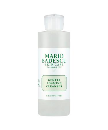 Mario Badescu Gentle Foaming Cleanser for All Skin Types | Ultra-Light Cleanser That Deeply Cleanses | Formulated with Black Tea Extract & Botanicals | 6 FL OZ