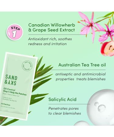Sand & Sky Dual Action Blemish Patches - Hydrocolloid Acne Treatment with Salicylic Acid & Tea Tree Oil (75 Patches) - Reduce Redness & Inflammation - Buy Online on GoSupps.com