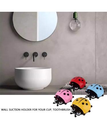 Greatangle Hot Fashion Ladybug Toothbrush Holder - Wall Suction Organizer for Bathroom - Stylish & Functional - Buy Online on GoSupps.com