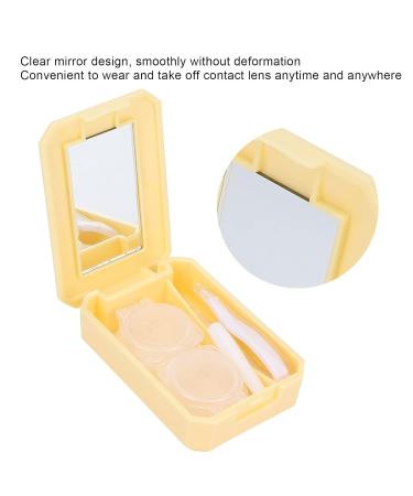 Anggrek Portable Contact Lens Kit with Cleaner | Travel Case & Applicator Rod - Yellow & Orange - Buy Online on GoSupps.com