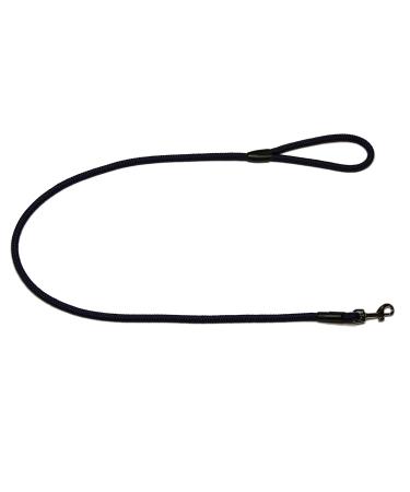 Leash - rope leash with hand loop Basic 10mm 27 colours 7 lengths (1.20 m navy blue) 1.20 m navy blue