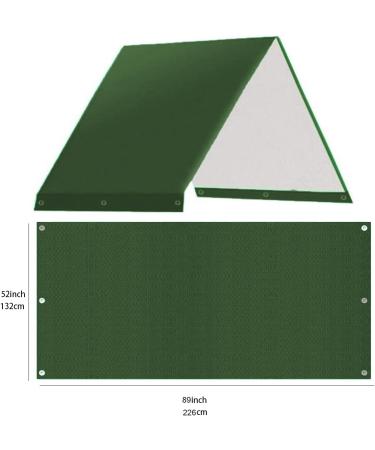Serebii Playground Replacement Canopy | 52 x 89 Outdoor Swingset Shade | Waterproof Cover with UV Protection | Dark Green - Buy Online on GoSupps.com