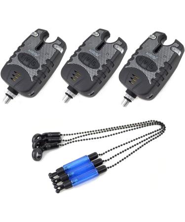 Hirisi Tackle Carp Fishing Bite Alarms & Swingers Set - 3 Pack (Red Blue Green) - Zipped Bag - International Shipping - Buy Online on GoSupps.com