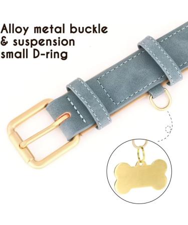 Beirui Soft Padded Leather Dog Collar - Comfortable & Durable for All Sizes - High-Quality Alloy Fittings Blue XL (Neck 41-53 cm 3 cm Width) - Buy Online on GoSupps.com