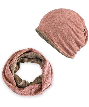 XYIYI Women's Chemo Hat - Slouchy Headwear 2 Pack (Pink & Gray) | Comfortable Cancer Hats for All-Day Wear - Buy Online on GoSupps.com