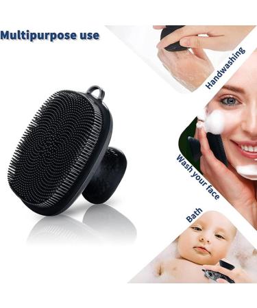 qazaa Silicone Face Scrubber Gentle Exfoliator Face Massager Removes Dead Dry Skin Face Scrubber Bathroom Accessory - Buy Online on GoSupps.com