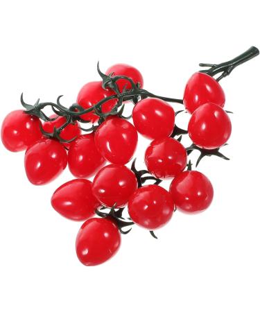 OUNONA 4pcs String Simulated Cherry Tomatoes Mini Decor Home Fake Fruit Prop Kid Toy Realistic Cherry Toys Artificial Cherry Tomatoes Garland Faux Window Red Small Tomatoes Child Pvc Redx4pcs 18X16CMx4pcs - Buy Online on GoSupps.com