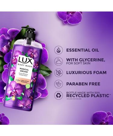 L.u.x_ Body Wash - Black Orchid & Juniper Oil | Paraben-Free Glycerine Rich 750 ml XL Pump | Long Lasting Fragrance & Extra Foam - Buy Online on GoSupps.com