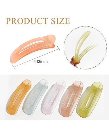 6 Pcs Large Frosty Hair Claw Clips - Stylish Hair Accessories for Girls and Women - Buy Online on GoSupps.com