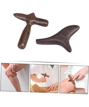 Lurrose Wooden Massage Tools - 2-Piece Stick Scrub & Foot Roller Massager for Manual Body & Face Massage | Buy Internationally - Buy Online on GoSupps.com