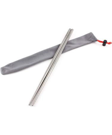 Titanium Chopsticks - Lightweight, Durable, Eco-Friendly Utensil for Camping, Home, Travel - Buy Online on GoSupps.com