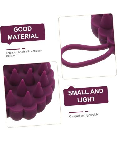 Fomiyes 5-St Shampoo ArtFakt Massage Device - Hairbrush Cleaning & Scalp Brush Scrubber - 5pcs Violet Kamm Head Pebbles - Perfect for Shower & Hair Care - Buy Online on GoSupps.com