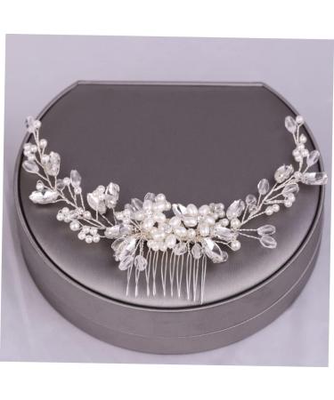 Mikinona Pearl Comb Wedding Hairpin Hair Side Comb Comb Hairpin Comb Bride Headdress Bride Hair Comb Bridal Headdress Wedding Hair Accessories Pearl Hair Pin Rhinestone Hairpins - Buy Online on GoSupps.com