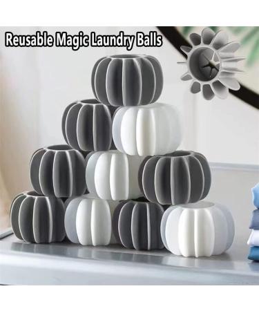 10Pcs Anti-Winding Washing Machine Ball Laundry Ball Laundry Dryer Balls Reusable Silicone Soft Washing Balls Alternative for Quick Washing Washing Machine (White) - Buy Online on GoSupps.com