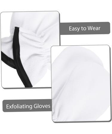 SOESFOUFU 1 Pair Maintenance Essential Oil Gloves Body Scrubbing Gloves Body Scruber Warm Nail Art Hand Gloves Parrafin Wax Hot Moisturizing Gloves Spa Gloves Mittens Magnifier White Flannel 29.00X16.00X1.00CM - Buy Online on GoSupps.com