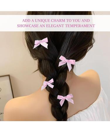 40 Pieces Of Bow Hairpins 2 Pieces Of Streamer Hairpins Small Hairpins Pink Bows Baby Hairpins Girl Hairpins - Buy Online on GoSupps.com