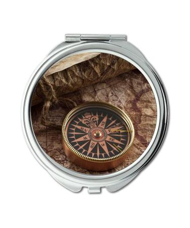 Mirror Compact Mirror Map Wallpaper map of ireland Pocket Mirror portable mirror