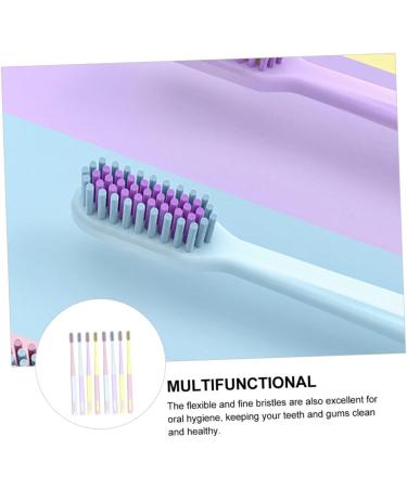 Gleavi 8-Pack Manual Toothbrush Set - Soft & Sensitive Ice Cream Designs for Kids & Family | Reusable Travel-Friendly Eco-Friendly Plastic - Buy Online on GoSupps.com