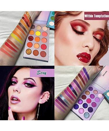 Beauty Glazed Makeup Kit | 60-Color Light Shadow Palette & 5-Part Brush Set | Highly Pigmented Glitter Eyeshadow - Buy Online on GoSupps.com