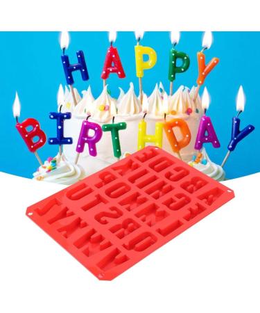 Chocolate Mould Non-Stick Silicone -40 To +230 Rectangular DIY Alphabet Mold for Kitchen Bakery - Buy Online on GoSupps.com
