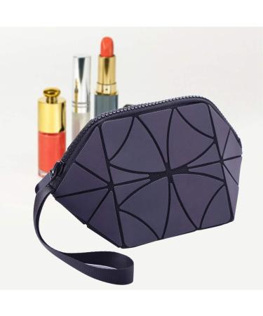 Shiny Geometric Striped Cosmetic Bags - Portable Waterproof Makeup Organizers for Travel | International Shipping Available - Buy Online on GoSupps.com