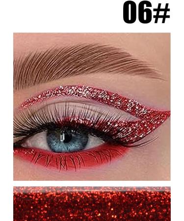 Glitter Eyeliner Liquid Eyeliner Glitter Glitter Eyeshadow Glitter Makeup Stage Makeup (6) - Buy Online on GoSupps.com