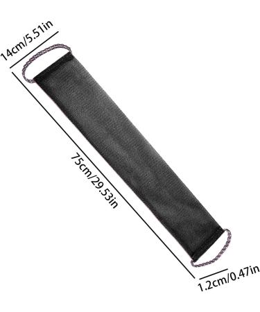 Tuxxjzm Back Washing Towel | Wash Cloths for Showering - Deep Cleansing Back Scrub Cloth for for Showering All Skin Types Mud Scrubbing Tool Black - Buy Online on GoSupps.com