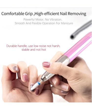 Electric Nail File Heart Shape Electric Nail Drill 35000RPM Nails Milling Cutter Wireless Pedicure Grinder Rechargeable Nail Drilling Machine - Buy Online on GoSupps.com