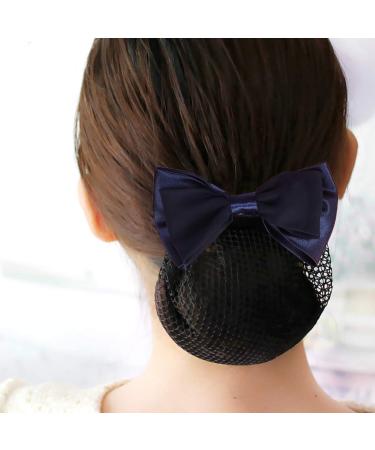 SUPVOX Hair Snood Net Clip - Two-Way Bow Mesh Clips & Elastic Headdress for Women (Black) - 2 Pieces - Buy Online on GoSupps.com