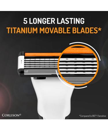 BIC Hybrid 5 Flex Men's Razor with 5 Blades Aloe Vera & Vitamin E - Includes 4 Refills & Precision Trimmer - Buy Online on GoSupps.com