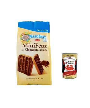 Italian Gourmet E.R. Mulino Bianco Pack of 6 mini milk chocolate rusks for a delicious breakfast 110g