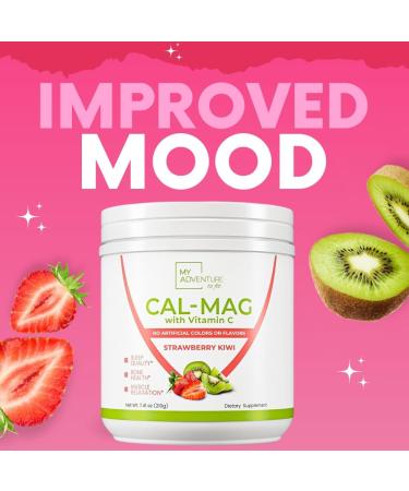Calcium Magnesium Powder Supplement - Magnesium Calcium Carbonate Powder for Strong Bones - Natural Magnesium Powder for Sleep Quality - Magnesium Citrate Powder (Strawberry Kiwi 30 Servings) Strawberry Kiwi 7.41 Ounce (Pac  - Buy Online on GoSupps.com