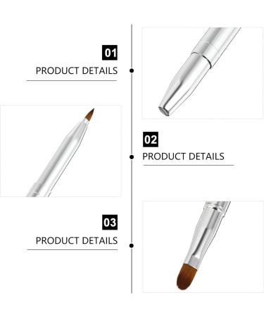 Ipetboom Dual-ended Portable Lip Brush for Lipstick with Cap Travel Lip Brush Applicators Flat for Lipstick Gloss Creams for Women Girls As Christmas Gift and Halloween Makeup Tools. - Buy Online on GoSupps.com