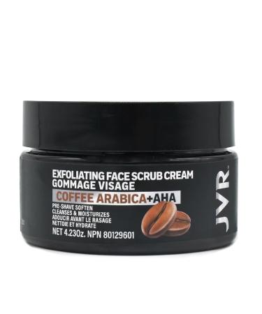 JVR Facial Peeling Scrub for Men - 120ml Coffee Extract Deep Clean Pores Reduces Blemishes & Blackheads - Buy Online on GoSupps.com