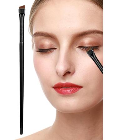 SOULAGRY Eyebrow Brushes | Eyeliner Brush | Flat Eyeliner Brushes for Precision Makeup Application Fine Angled Ultra Thin Slanted Flat Angle A102 - Buy Online on GoSupps.com