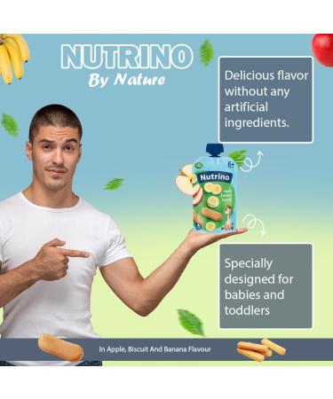 Nutrino apple banana biscuit 10 x 100g Banana 100g 100 g (Lot de 10) - Buy Online on GoSupps.com