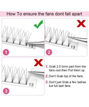 Buy 4D-C-0.10-14 mm Finished Eyelash Extensions - C Curl Volume Eyelashes with Compartments for International Shipping - Buy Online on GoSupps.com