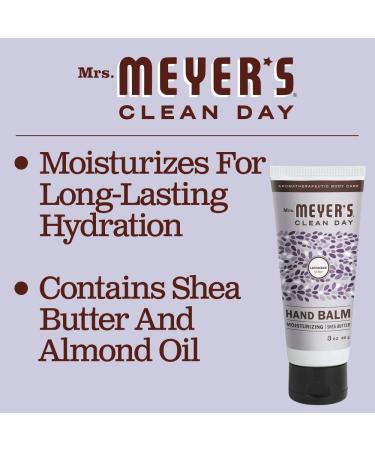 Mrs. Meyer's Clean Day Moisturizing Hand Balm - Travel Size Basil & Lavender - Essential Oils - 3 oz - International Shipping Available - Buy Online on GoSupps.com