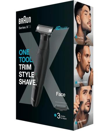 Braun Series X XT3100: Hybrid Electric Beard Trimmer & Body Shaver | 4D Blade Waterproof Wireless - International Shipping - Buy Online on GoSupps.com