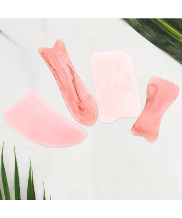 Fomiyes 4-Piece Gua Sha Tool Set - Portable Handheld Massage Boards for Body & Eye Massage | Effective Stone Scraping - Buy Online on GoSupps.com
