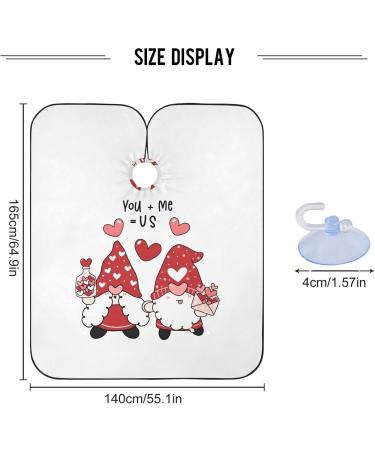 Waterproof Barber Cape - Gnome Pattern & Cheetah Haircut Bib for Men | Unisex Hair Cutting Cape - Buy Online on GoSupps.com