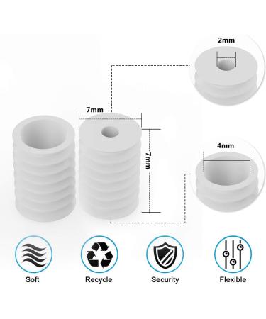 OCEANTREE Cord Locks for Mask - Silicone Cord Stopper Earloop Toggles - White - Buy Online on GoSupps.com