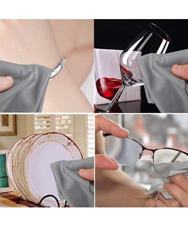 Jiahuade 20 Microfiber Glasses Cleaning Cloths Optician Quality Durable & Effective Microfiber Towels for Eyewear & Displays - Buy Online on GoSupps.com