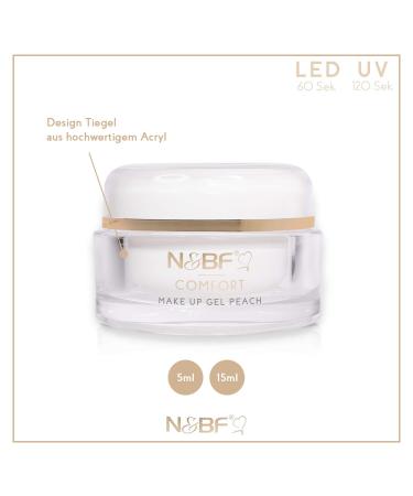 N&BF 15ml Comfort Line Make Up Gel Peach - High Quality Professional Camouflage Gel for Nail Modeling | Medium Viscosity | Made in Germany - Buy Online on GoSupps.com