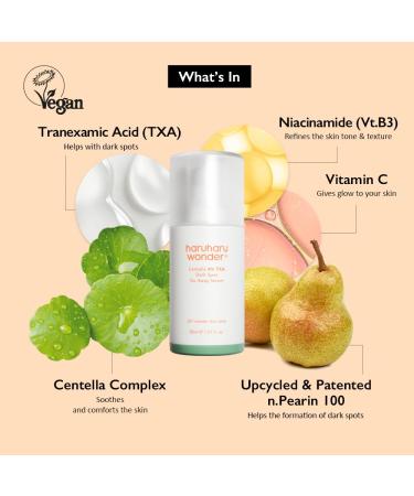 Haruharu Wonder 4% TXA Dark Spot Go Away Serum - Niacinamide Tranexamic Acid & Vitamin C for Radiant Skin | 1.01 fl. oz - Shop Now - Buy Online on GoSupps.com